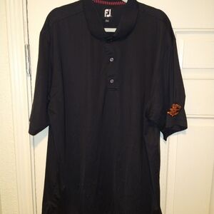 Footjoy FJ Black Short Sleeve Golf Polo Shirt Men's sz XXL